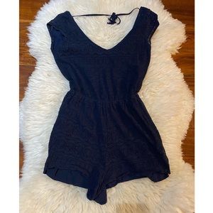 Hollister - Navy Lace Romper